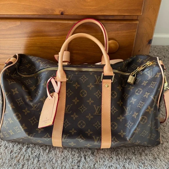 NEW Brown Monogram L/V Travel Bag - Picture 8 of 14